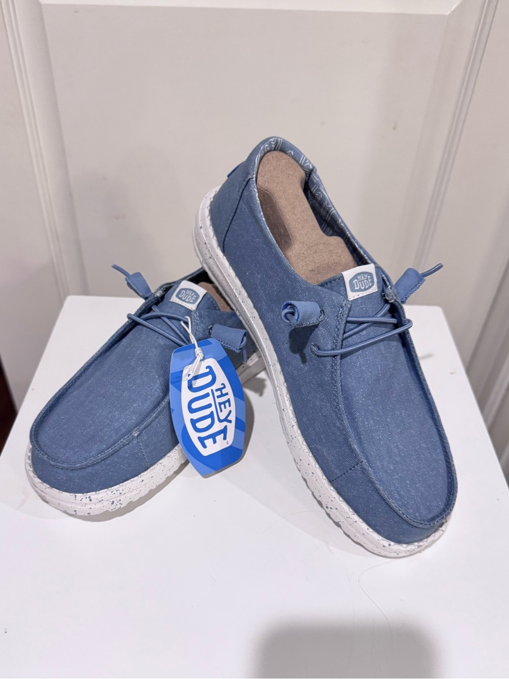 Hey Dude Wendy Stretch Canvas Light Blue